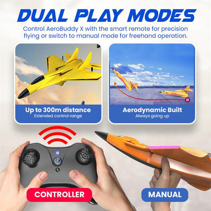 AeroBuddy X 2.4GHz RC Remote control fighter model toy