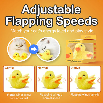 Electric Cat Toy - Flappy Yellow Duck