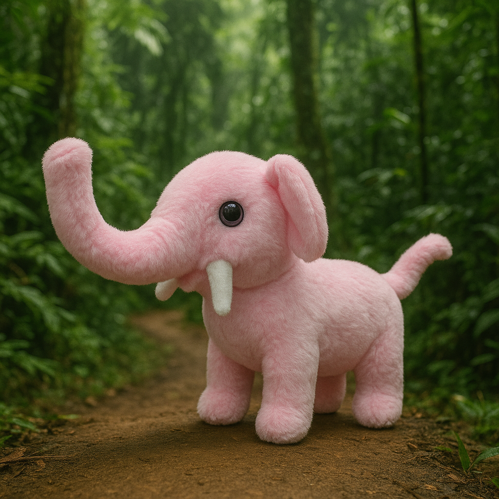 🟣🐘Meet Ellie —🌴 The Elephant Friend That Walks, Bark& Wags Her Tail!