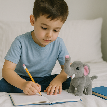 🟣🐘Meet Ellie —🌴 The Elephant Friend That Walks, Bark& Wags Her Tail!