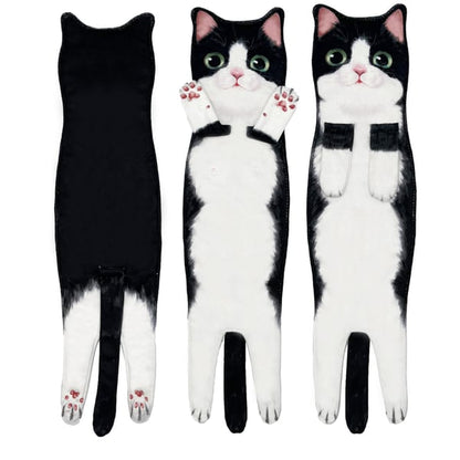 🎄Early Christmas Sale 🎅 Funny Cat Hand Towels