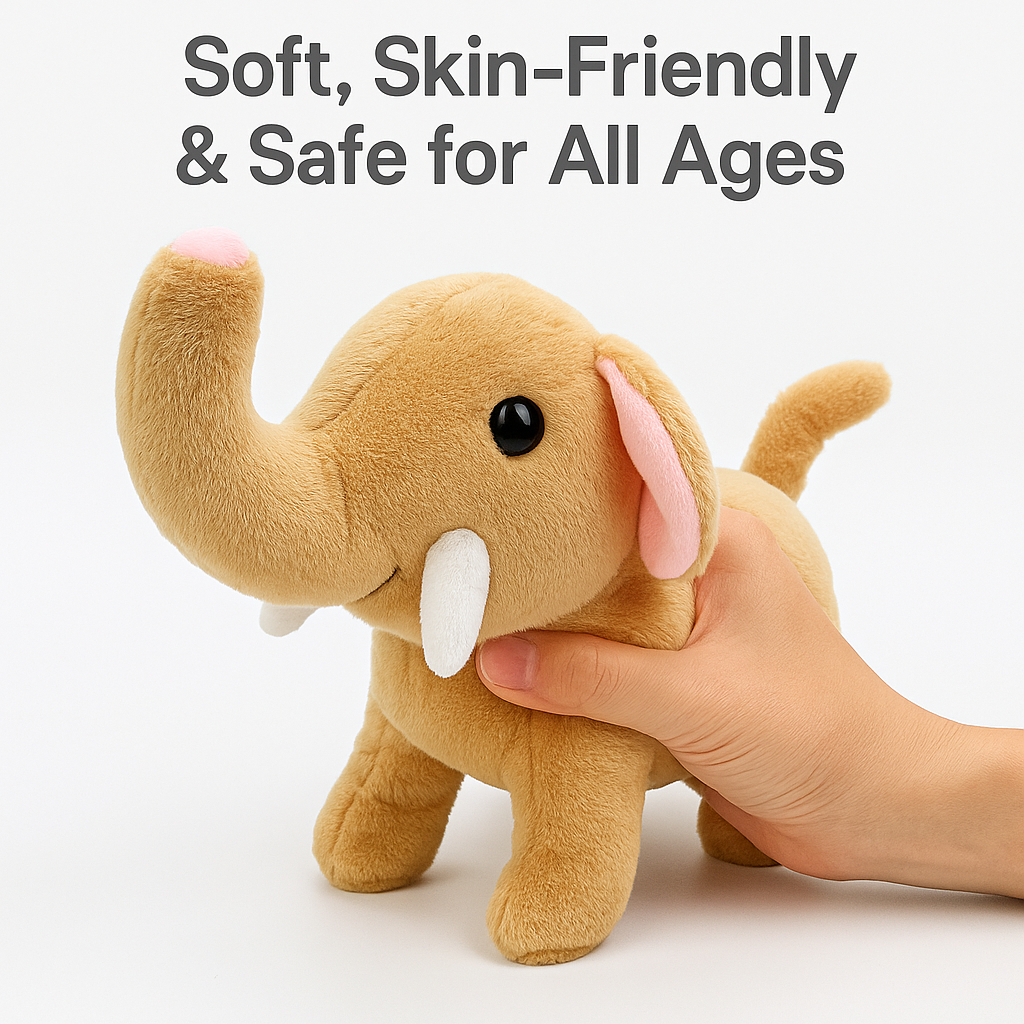 🟣🐘Meet Ellie —🌴 The Elephant Friend That Walks, Bark& Wags Her Tail!