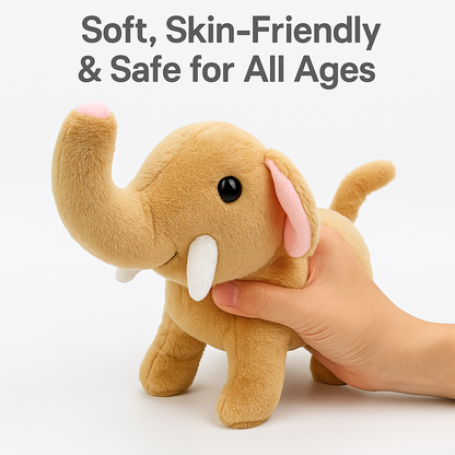 🟣🐘Meet Ellie —🌴 The Elephant Friend That Walks, Bark& Wags Her Tail!