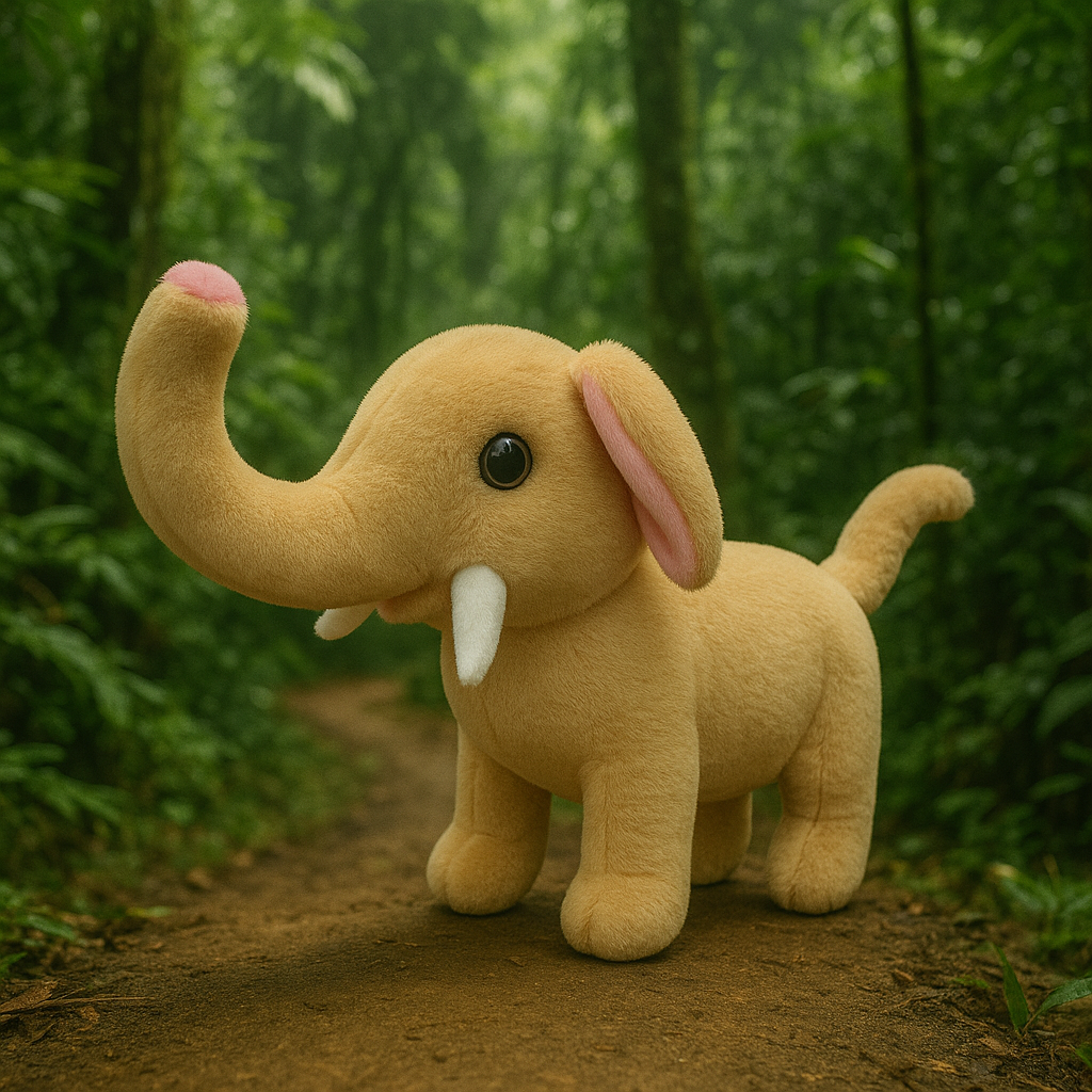 🟣🐘Meet Ellie —🌴 The Elephant Friend That Walks, Bark& Wags Her Tail!